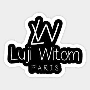 Luji Witom Funny Parody Sticker